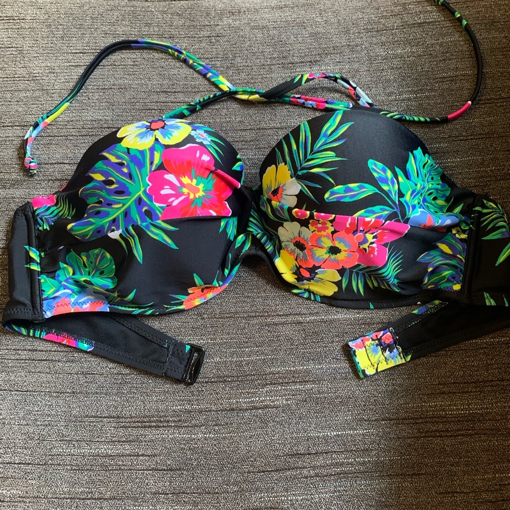 Tropical old navy bikini top size L